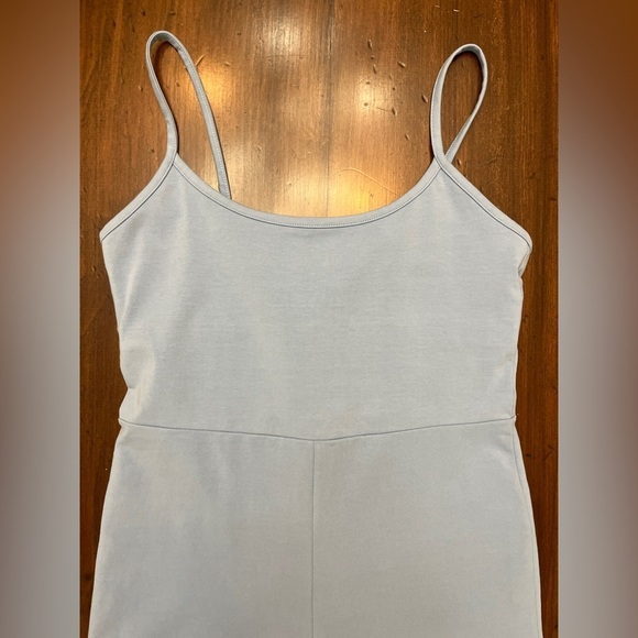 Madewell Biker Unitard Size Large Dusty Blue Activewear Athleisure Beach Summer - Picture 13 of 15